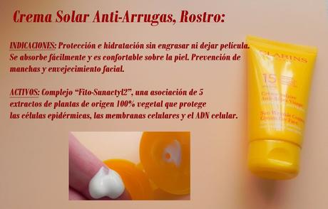 Solares Clarins 2015: 7 productos...Mil ocasiones.