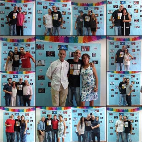 Collage de la fiesta sorpresa en Málaga