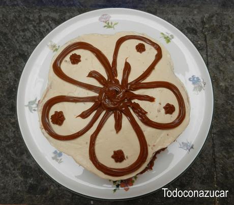 TARTA FLOR DE DULCE DE LECHE