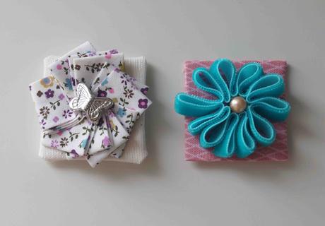 Tutorial: flores con cintas / Tutorial: ribbon flowers