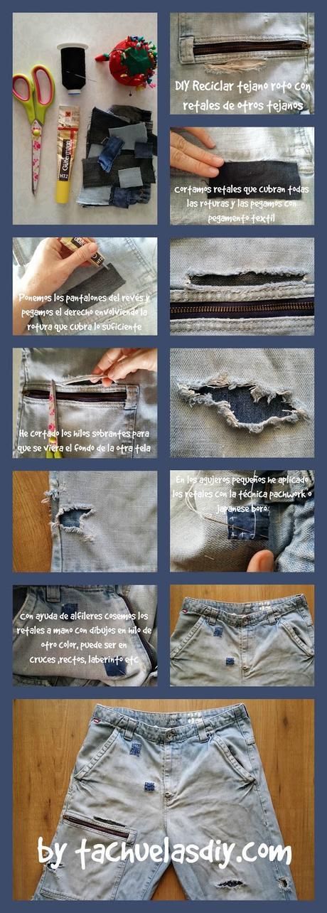 DIY Reciclar y customizar 3 diferentes tejanos para el verano