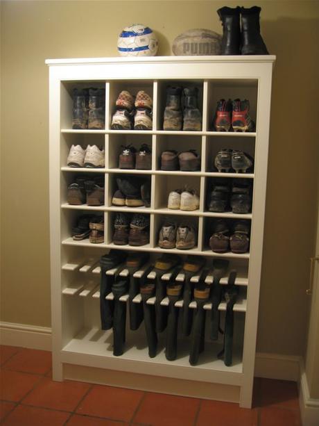 AWESOME boot and shoe storage. I need this in my life.