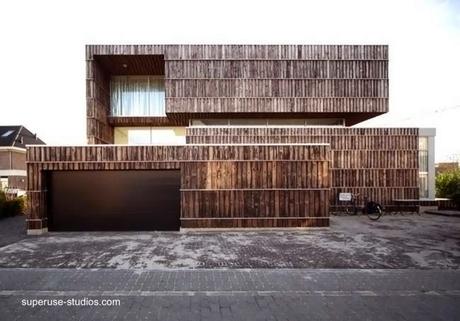Residencia contemporánea holandesa de material reciclado 2012