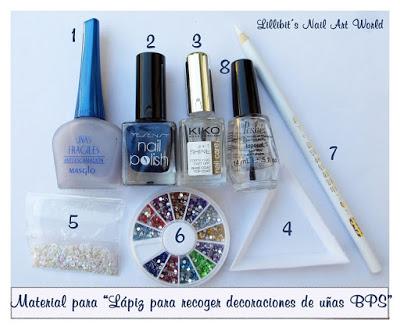 Kit para aplicar decoraciones de uñas BPS