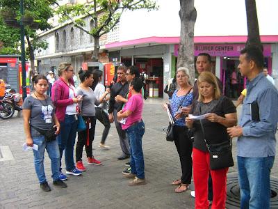 EL RECREO - RECORRIDO PARA EVALUACIÓN DE  LOS SERVICIOS EN EL BULEVAR SABANA GRANDE