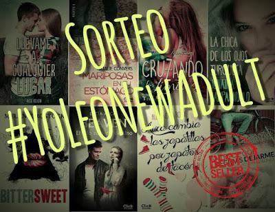 Sorteo nacional de #YoLeoNewAdult de todas las novelas del género escritas en español