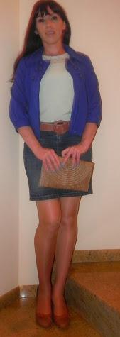Verde menta y azul eléctrico (look y outfit)