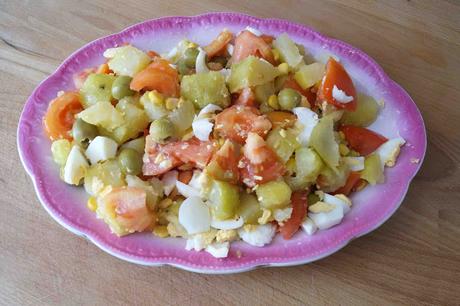 Receta: ensalada de patata / Recipe: potato salad