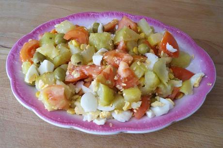 Receta: ensalada de patata / Recipe: potato salad