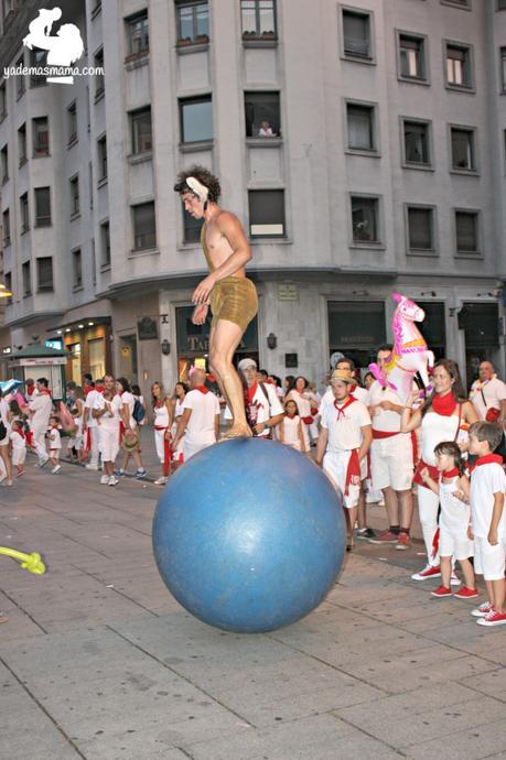 equilibrista en San Fermín