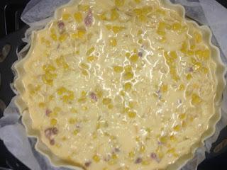 QUICHE DE MAIZ DULCE Y BEICON