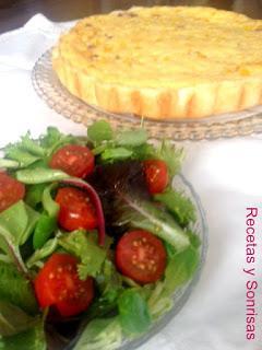 QUICHE DE MAIZ DULCE Y BEICON