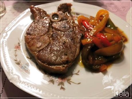 Cordero con pimientos