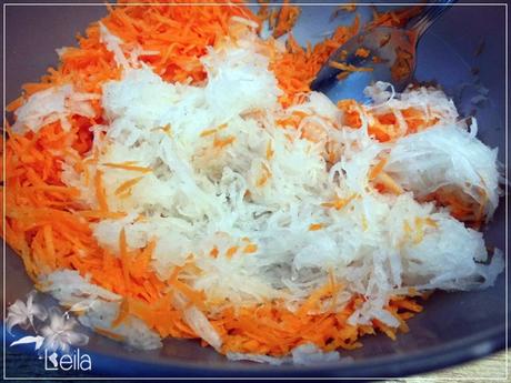 Ensalada de nabo y zanahoria