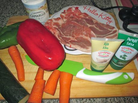 receta, gastronomia, verduras, carne con verduras, plancha, carne con verduras a la plancha, Carne con verduritas a la plancha, cocina, cocina a la plancha, blog cocina, blog solo yo, solo yo