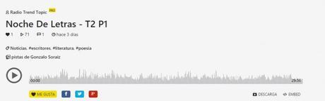 Empezó Noche de Letras 2.0 (Enzo Maqueira)