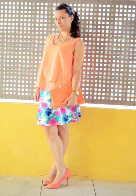 Mi vestido azul - Orange & flowers (3)