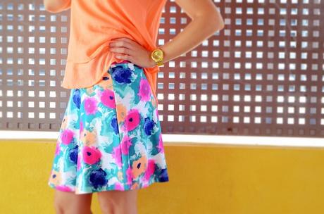 Mi vestido azul - Orange & flowers (1)