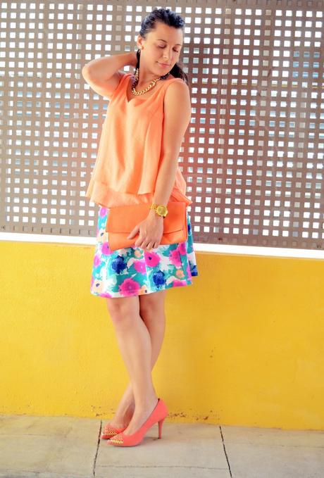 Mi vestido azul - Orange & flowers (4)