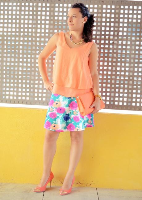 Mi vestido azul - Orange & flowers (2)