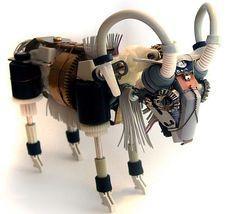 Robot animales de material reciclado