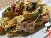 Farfalle carbonara calabacín (tradicional)