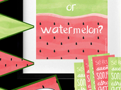 Imprimibles para fiestas: ¿melón sandía?