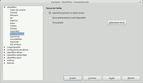 Temas de LibreOffice