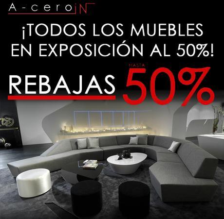REBAJAS EN MOBILIARIO DISEÑADO POR A-CERO, HASTA EL -50%