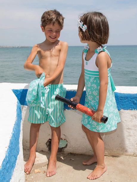 Bañadores para niños de Al agua patos