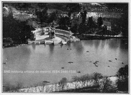 Fototeca. Vista aérea del estanque de El Retiro.