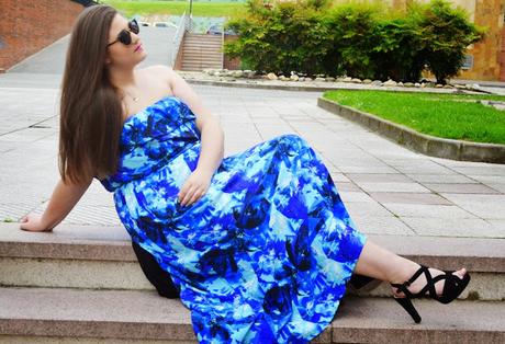 Outfit of the Day ~ Blue Maxi Dress - Vestido largo - Casual & Cute