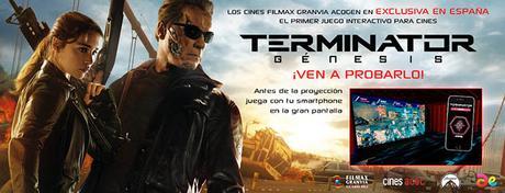 LOS CINES FILMAX GRANVIA (BARCELONA) ACOGEN EN EXCLUSIVA EL PRIMER JUEGO INTERACTIVO PARA CINES:  “TERMINATOR GÉNESIS”.   ¡VEN A PROBARLO!