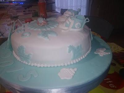 TARTA PARA EL BAUTIZO DE MATEO!!!!