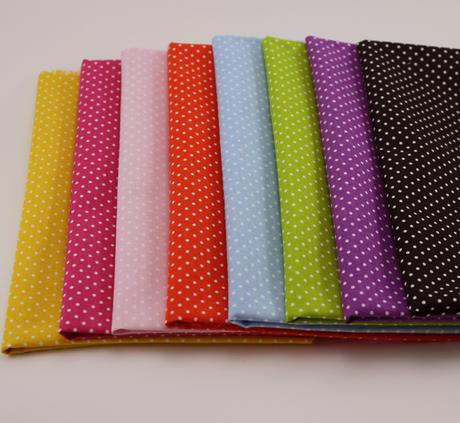 8 telas de topos cabeza alfiler