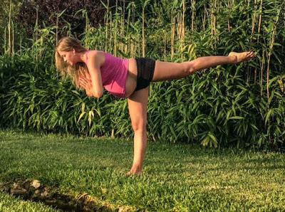 Patricia Montero disfruta del yoga prenatal