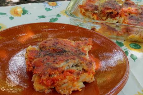 LOMO PIZZA CON PATATAS AL HORNO