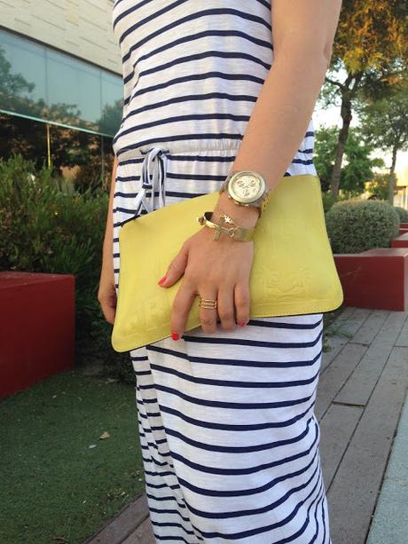 NAVY AND YELLOW.-