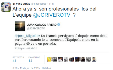 Por el interés, te quiero L´equipe