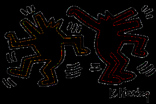 láminas con perros para colorear, keith haring láminas con perros para colorear, keith haring