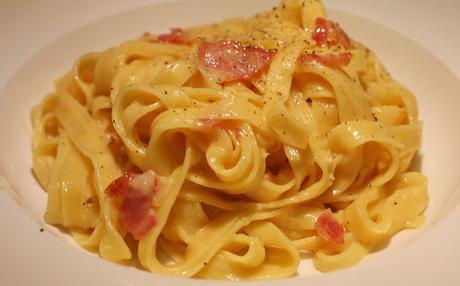 Pasta a la Carbonara para Alérgicos e Intolerantes Alimenticios