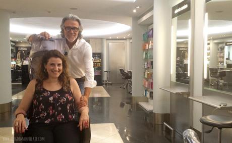 Posando con Alberto Cerdán en un secador de casco 