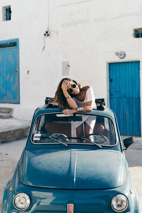 Guerlain-Terracotta-Summer_2015-Polignano_a_Mare-Fiat_600-Striped_Suite-Sabo_Skirt-Crop_Top-Summer-Ray_Ban_Sunnies-Summer-Outfit-Collage_Vintage-25