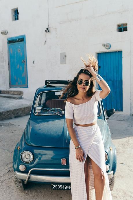 Guerlain-Terracotta-Summer_2015-Polignano_a_Mare-Fiat_600-Striped_Suite-Sabo_Skirt-Crop_Top-Summer-Ray_Ban_Sunnies-Summer-Outfit-Collage_Vintage-33