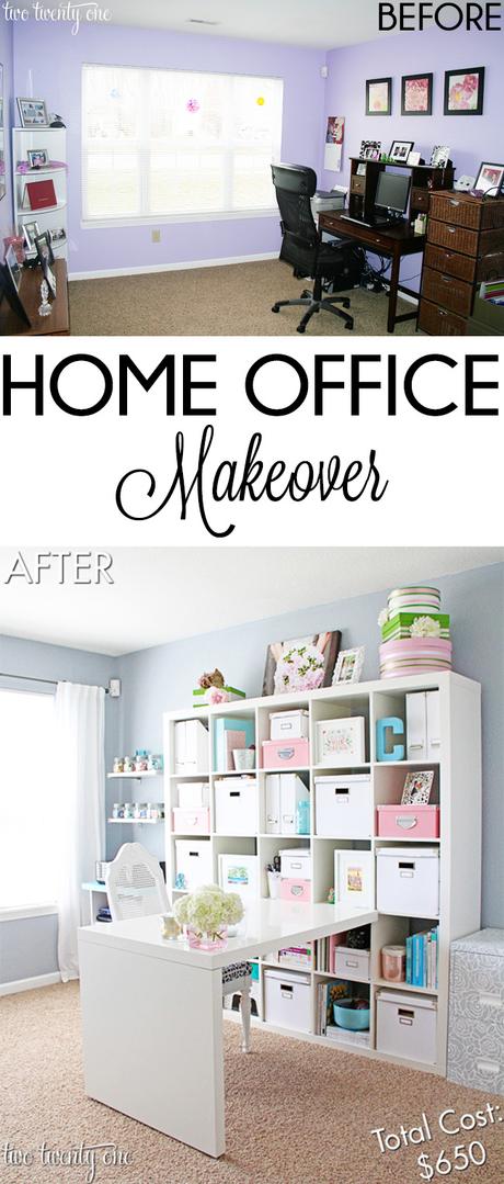 Antes y después: OFICINA EN CASA EN COLORES PASTEL! (bonita, bonita)