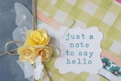 Tarjetas “Just a note to say hello”