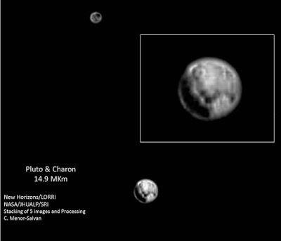 Sobrevolando Plutón