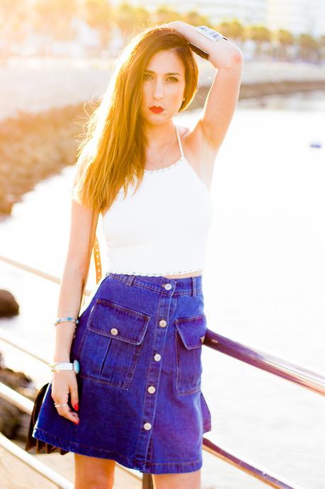 70´S Denim Skirt
