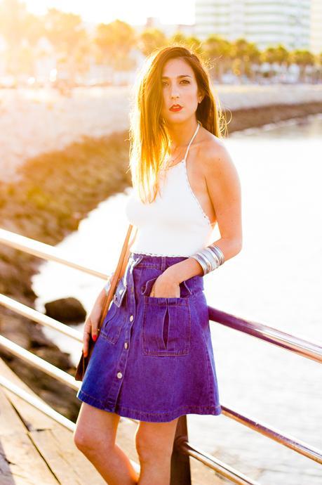 70´S Denim Skirt
