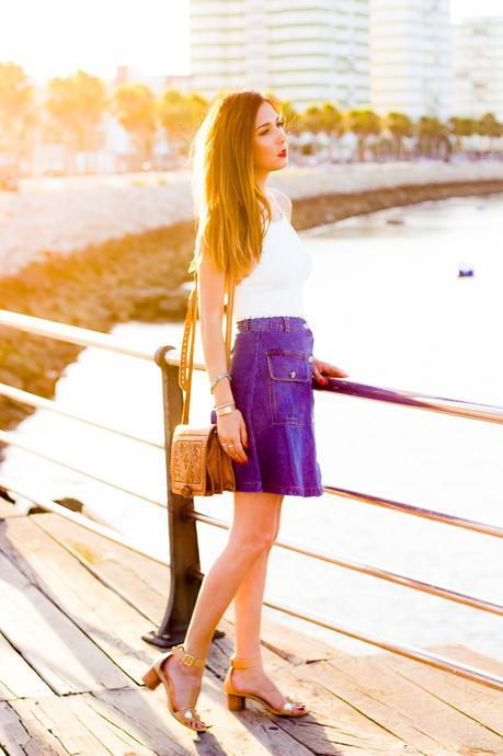 70´S Denim Skirt